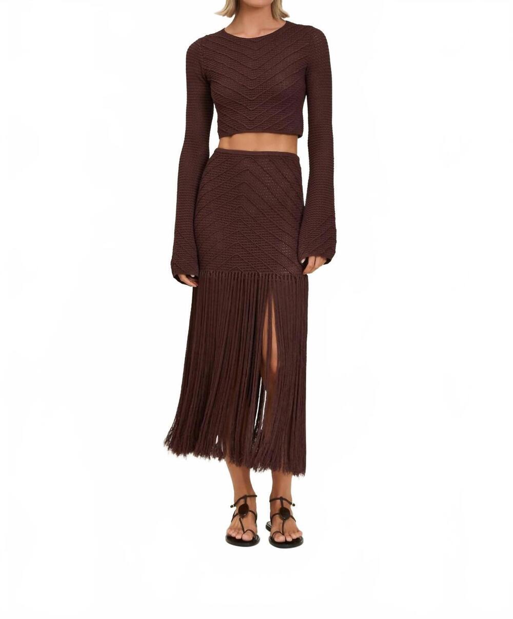 NEW DEVON WINDSOR erin top in mahogany